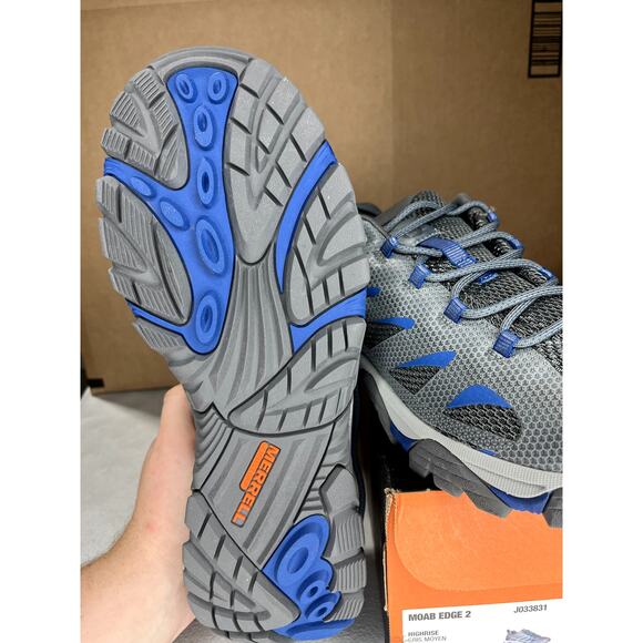 Merrell  Moab edge 2 Men's 12.5 Highrise Gris moyen - Picture 4 of 6